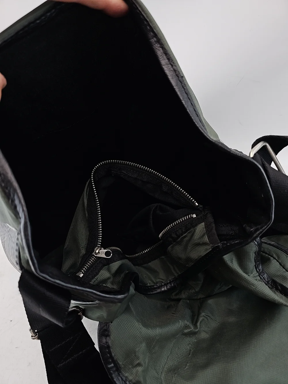 Diesel Green Nylon Messenger Bag